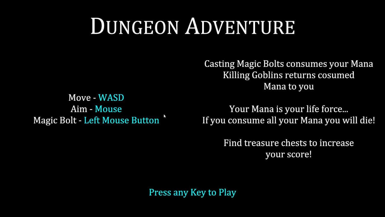 Dungeon Adventure (itch) (danielemarotta) screenshot 2