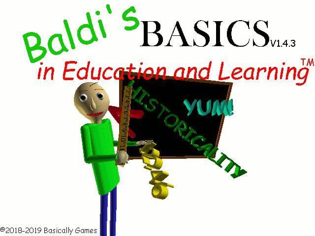 Baldi but... Is in 2D!