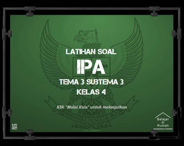 Latihan Soal Kelas 4 - IPA - Tema 3 Subtema 3