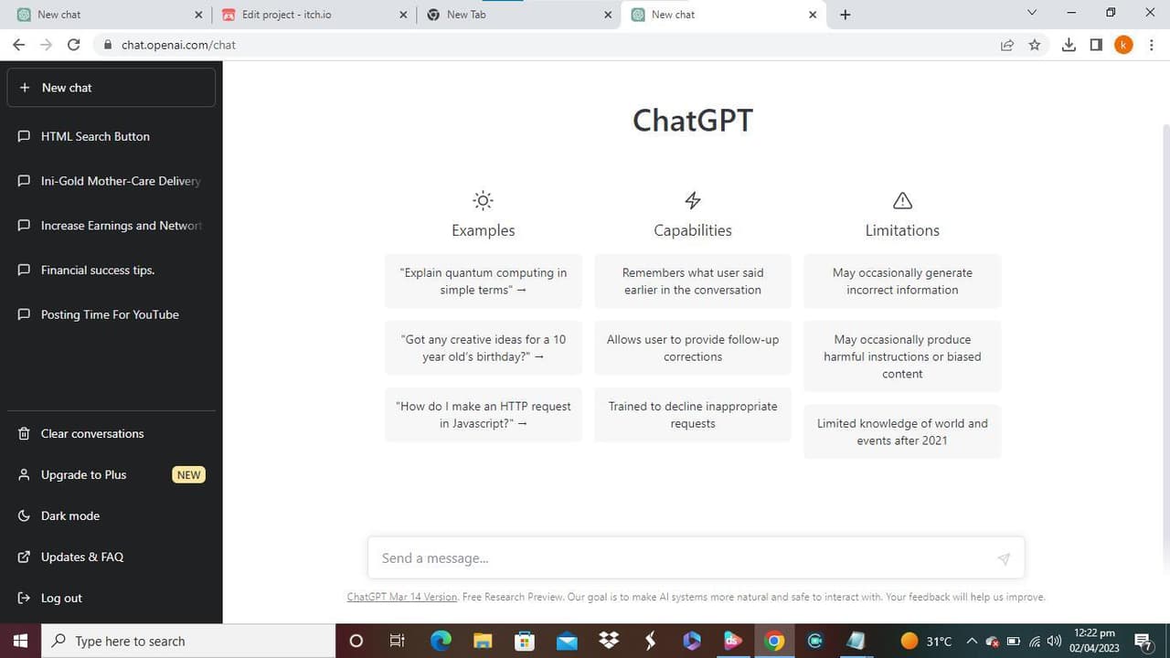 ChatBotOpenAI screenshot 2