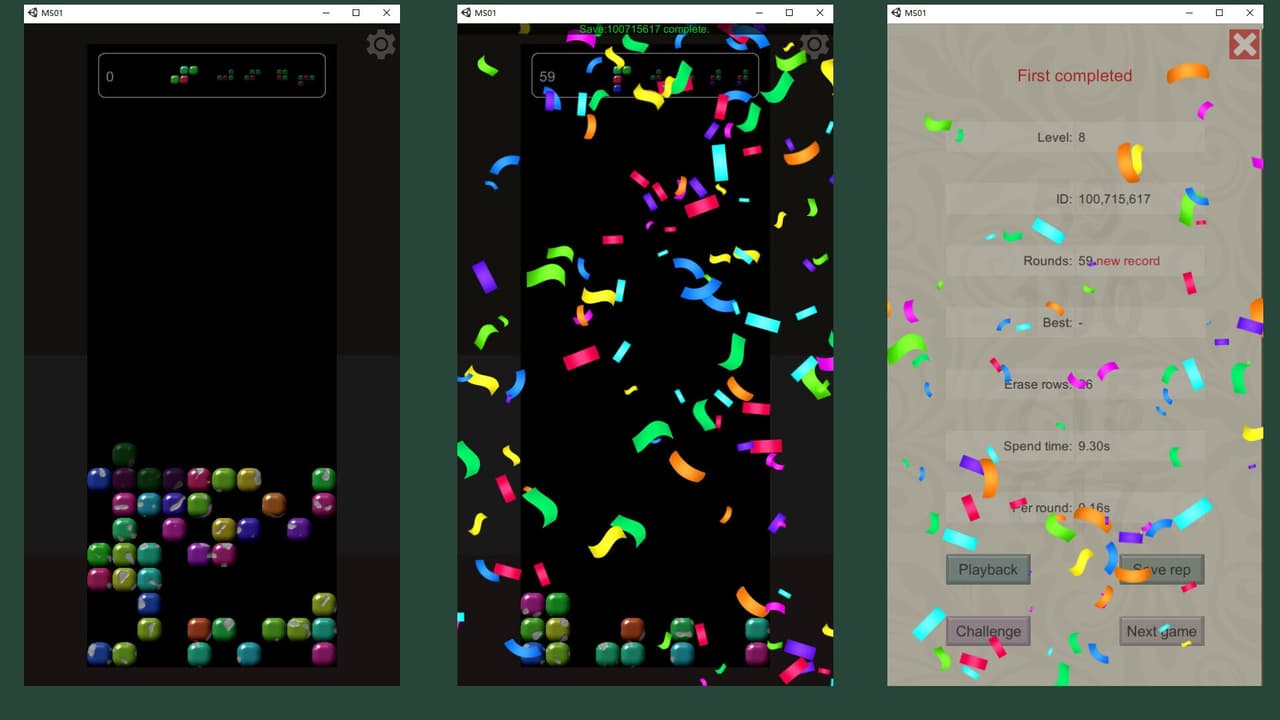 The puzzle of blocks screenshot 2