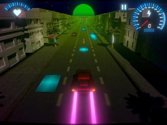 OverDrive - Synthwave Racer screenshot 3