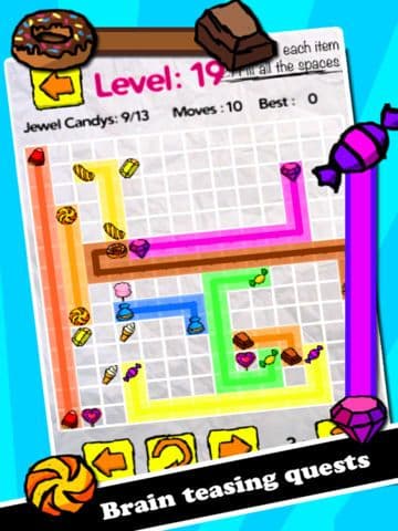 Jewel Candy Clash: Line Dash Puzzle Connect Game - by Cobalt Play Mania Games screenshot 5