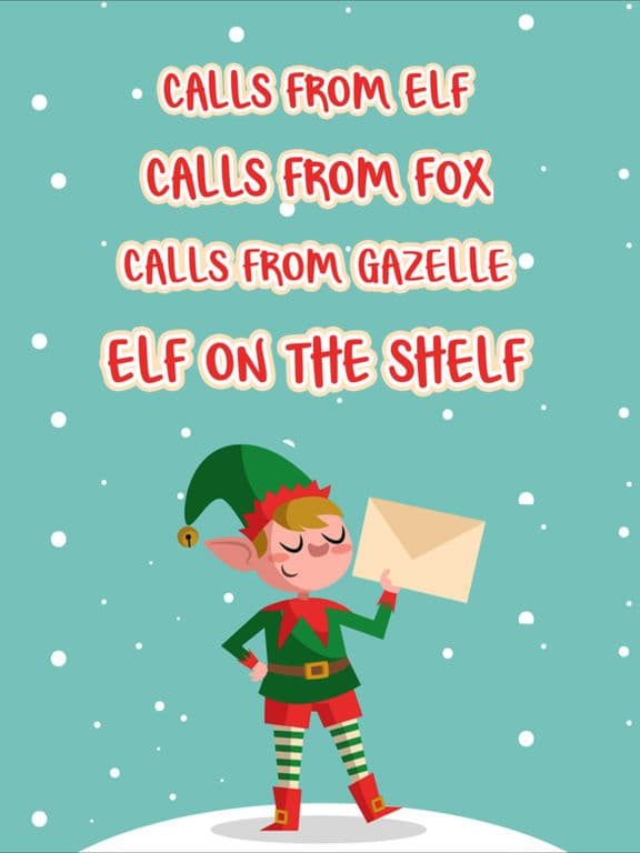 Call Elf on the Shelf for Xmas
