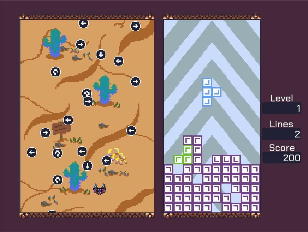 OCTSHMUP: Overly complicated Tetris Shootem Up screenshot 3