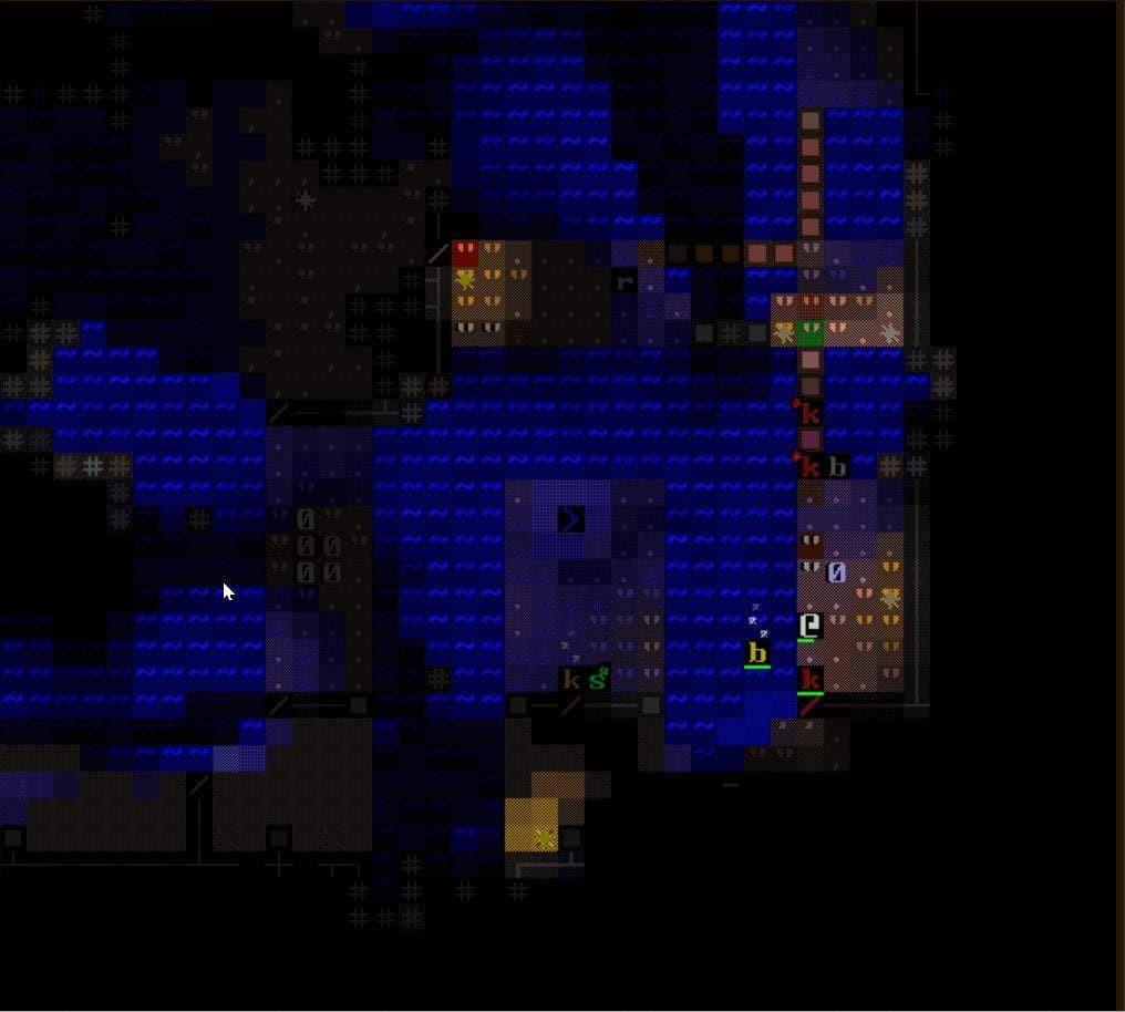 Dungeons of Everchange ASCII screenshot 2