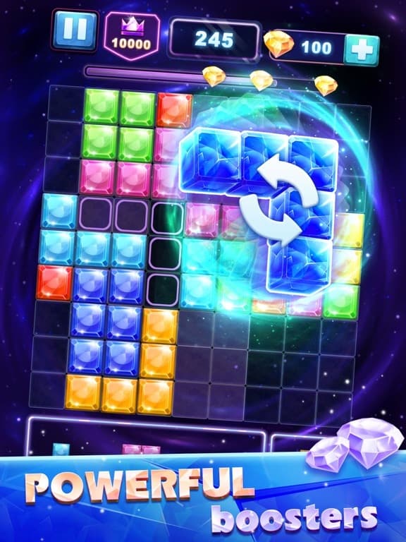 Blokdokus: Space Jewel Blast screenshot 4