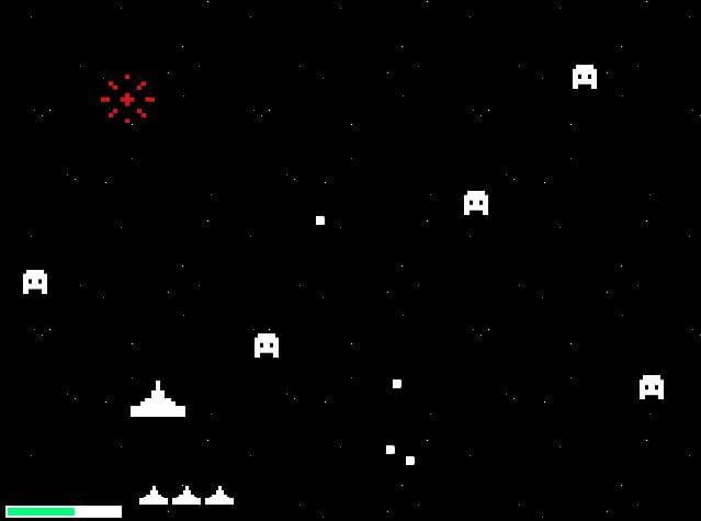Game Maker Studio Engine: 8 Bit Space Invaders screenshot 4