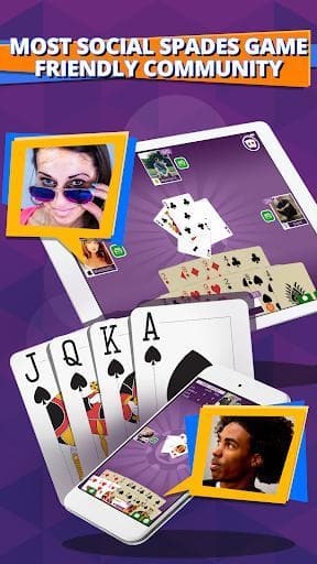 Spades - Free Spades online plus real multiplayer screenshot 2