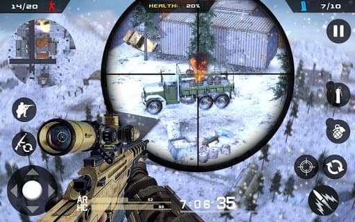 Winter Mountain Sniper - Modern Shooter Combat screenshot 4