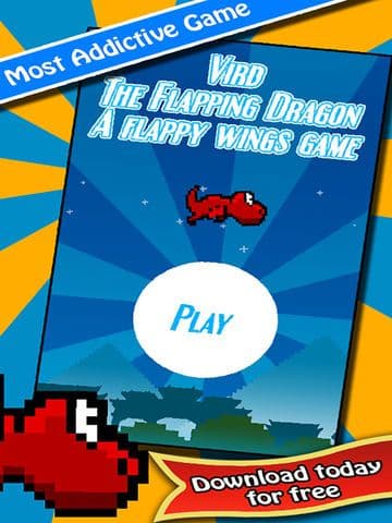 Vird The Flapping Dragon - 2 Player Flying Wings Game screenshot 4