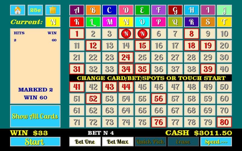 Multi Card Keno screenshot 3