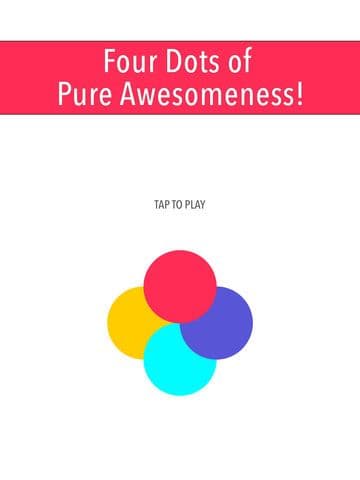 Four Awesome Dots - Free Falling Balls Games screenshot 2