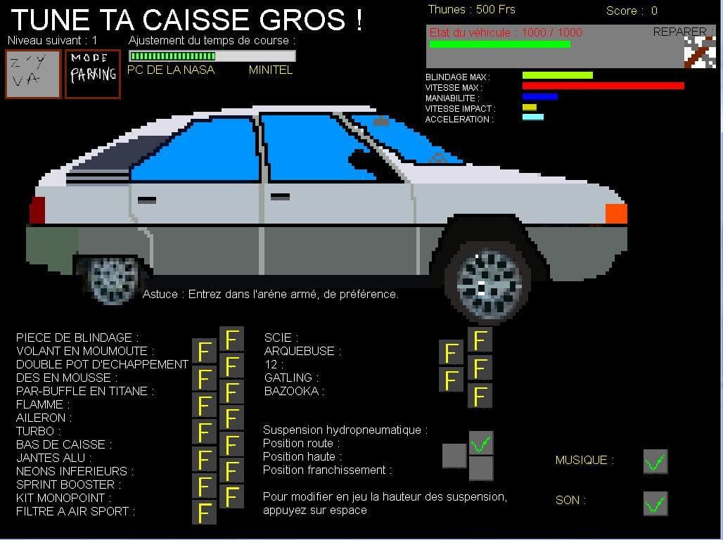 BX TUNING: THE ROGUE LIKE, CHAPTER 1 ROAD TRIP TO VILLEBOIS LAVALETTE screenshot 3