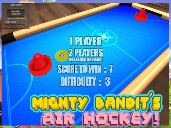 Mighty Bandit´s air hockey screenshot 3