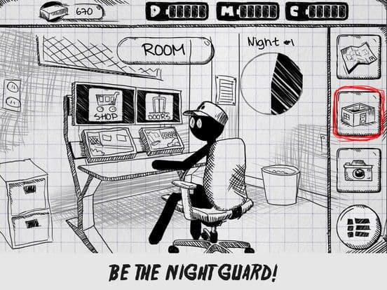 Sticky Man - Survival Nights screenshot 2