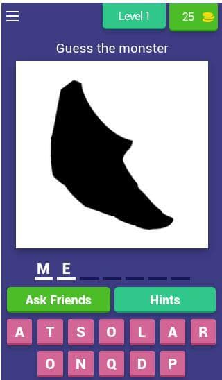 Guess The Monster Trivia Quiz screenshot 2
