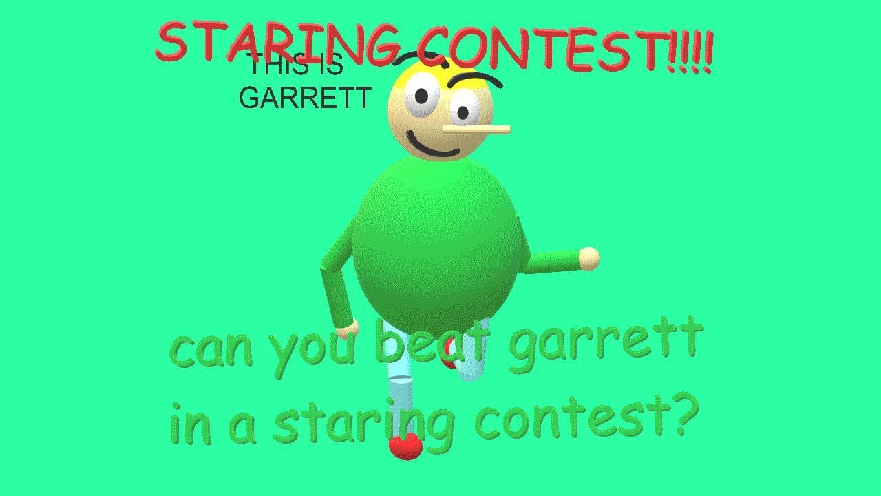 Garrett Staring Contest