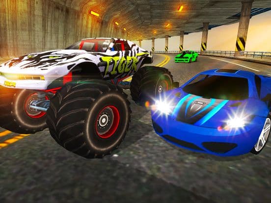 Crazy Car vs Monster Truck Racer 3D screenshot 3