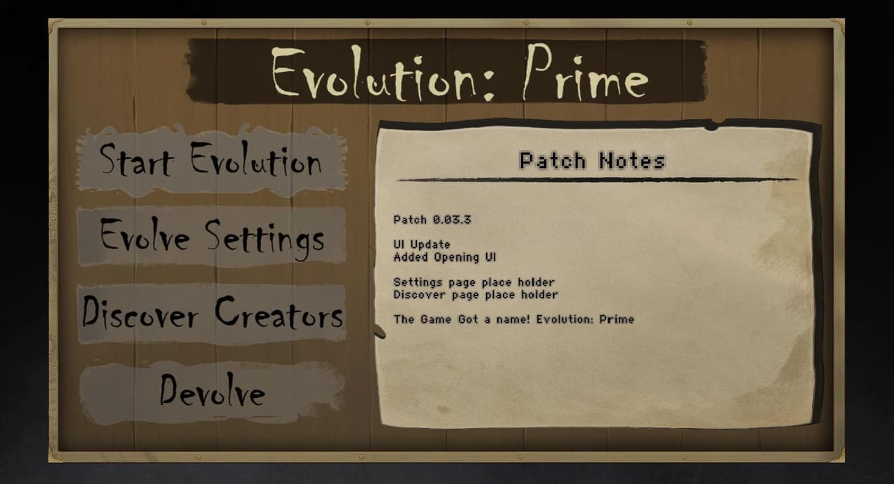 Evolution: Prime (Prototype)
