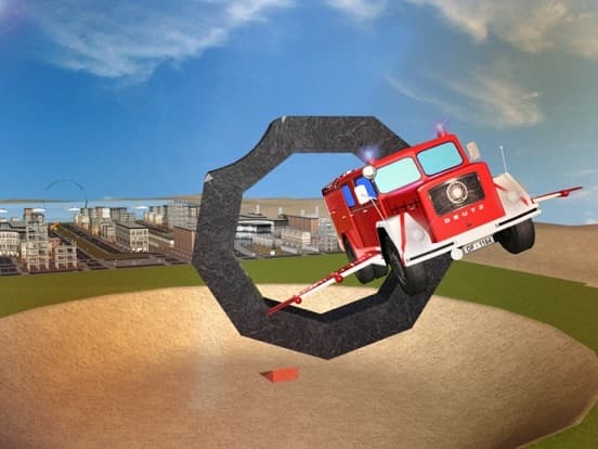 Flying Firefighter Truck simulator 2016 Real City Hero screenshot 3