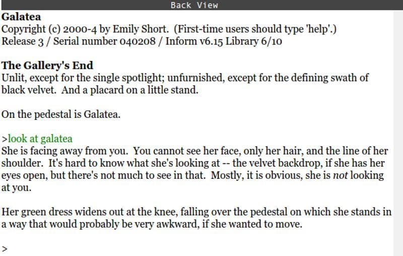 Galatea screenshot 3