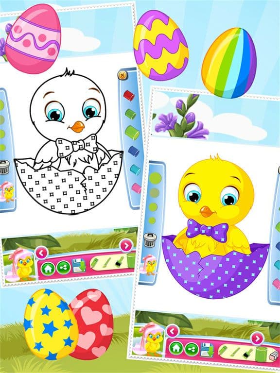Easter Egg Coloring Book World Paint and Draw Game for Kids screenshot 4