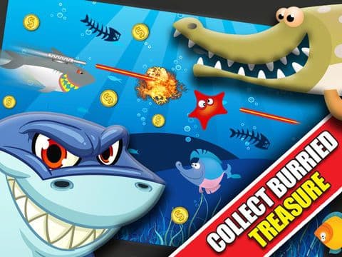 Shark Attacks! FREE: Hungry Fish Revenge Laser Shooting Racing Game - By Dead Cool Apps screenshot 3