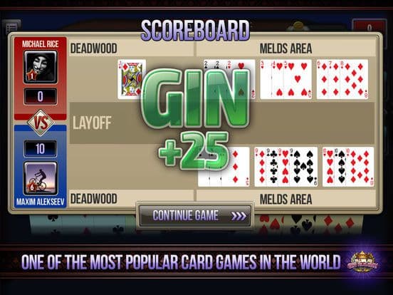 Gin Rummy online card game screenshot 4