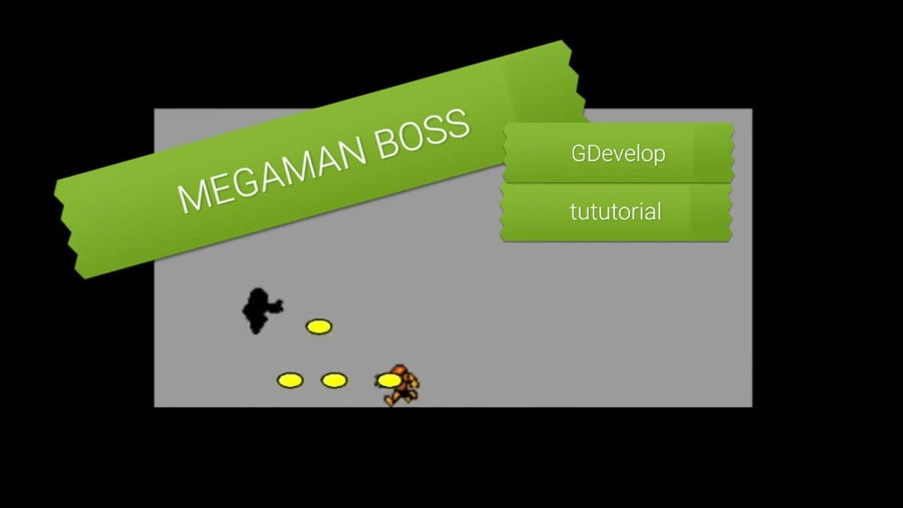 MegaMan -like 3 phase boss example GDevelop