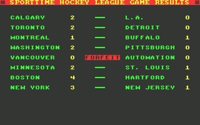Superstar Ice Hockey (1988) screenshot 3