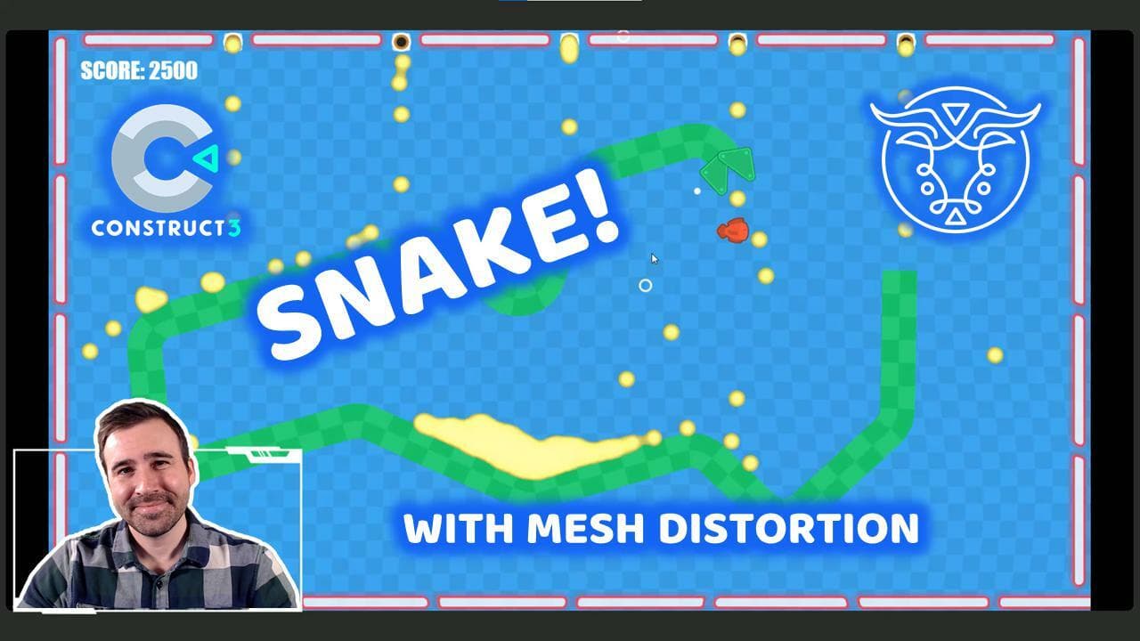 Water Snake! Game and Construct 3 Tutorial screenshot 2