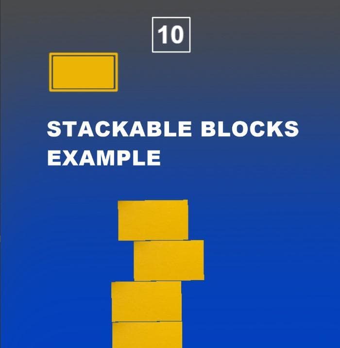 GD5 Example Stackable Blocks Game screenshot 2