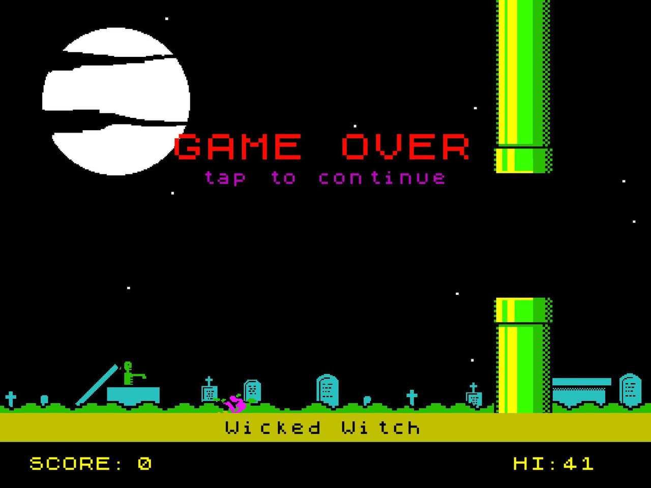 Wicked Wicked: ZX Spectrum Demake