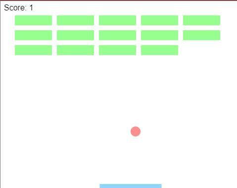 Breakout made with JS