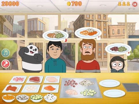 Stirfry Stunts – We Bare Bears Cooking Game Starring Chef Ice Bear