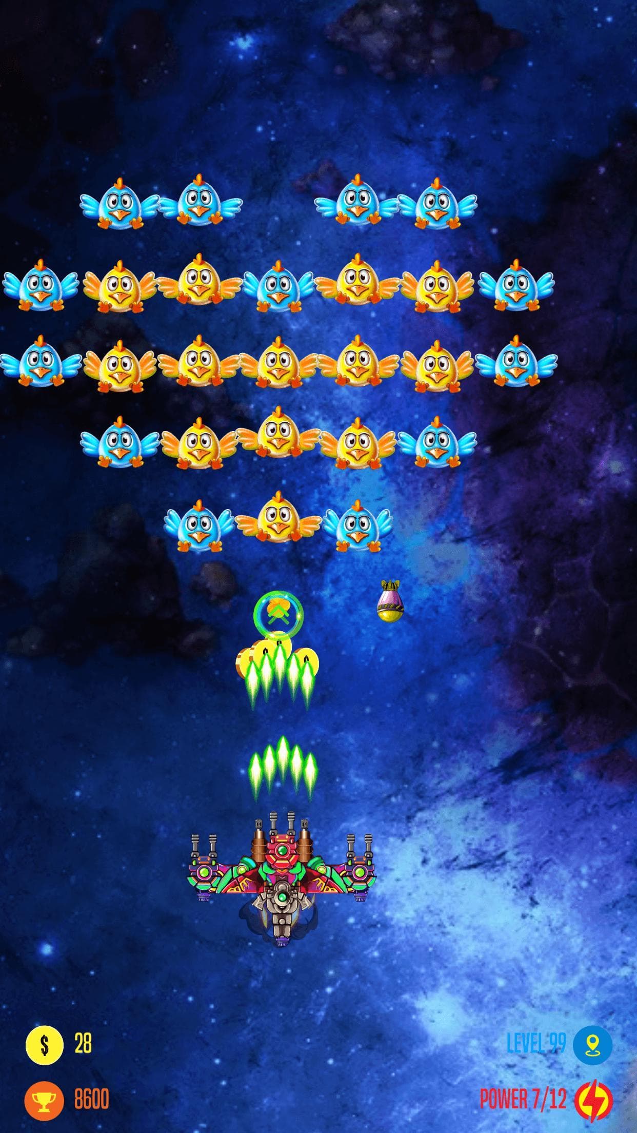 Strike Galaxy Chicken Attack screenshot 2