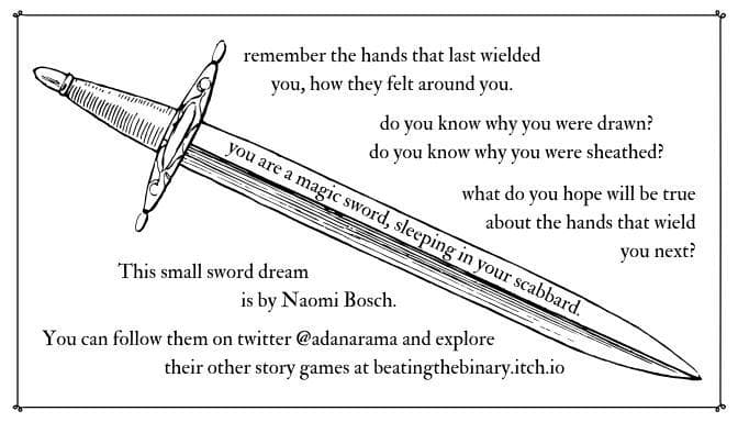 You are a magic sword