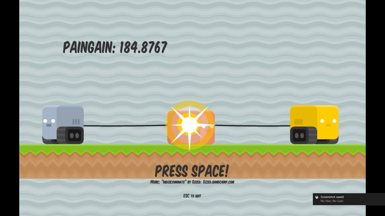 No Pain No Gain - Weekly Hour Game Jam