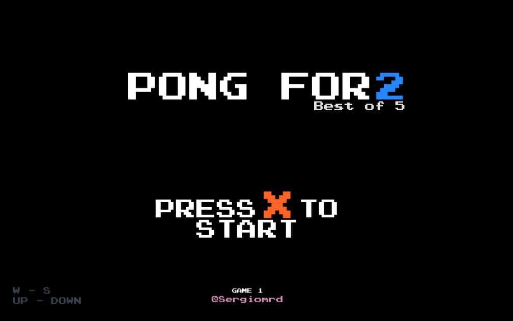 Pong for 2 (Pong Clone) - GAME 1 screenshot 2