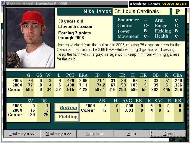 Baseball Mogul 2002 screenshot 5