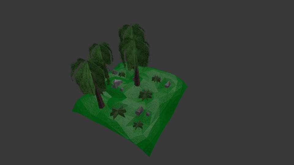 forest low poly ps1