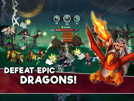 Tap Dragons - Clicker Heroes RPG Game screenshot 3