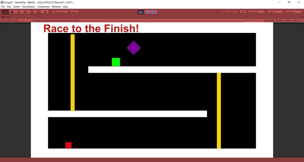 Kong2D made with primitives