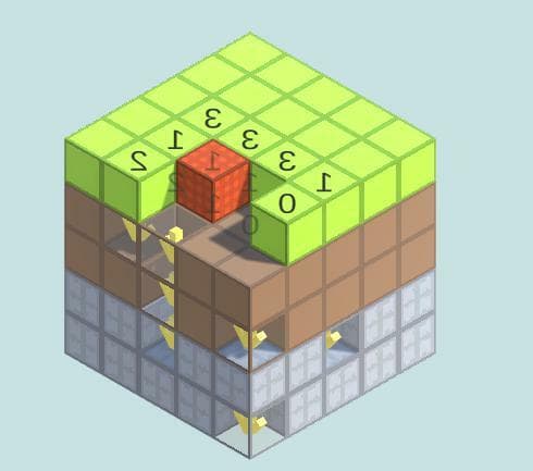 Carriere (inspired by minesweeper, but in 3d)