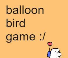 Balloon bird game