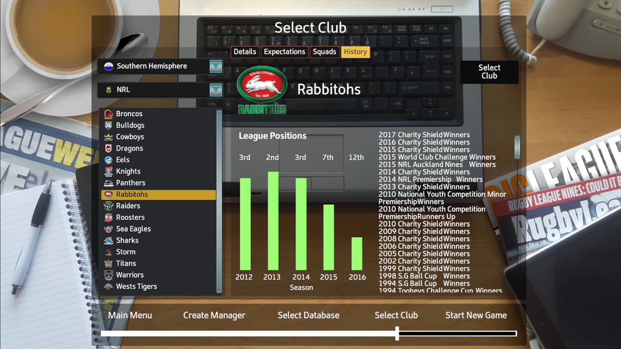 Rugby League Team Manager 2018 screenshot 3