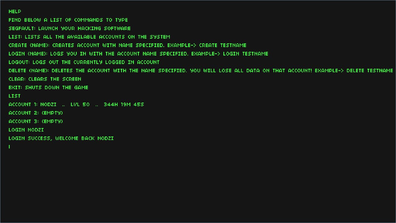 SEGFAULT screenshot 6