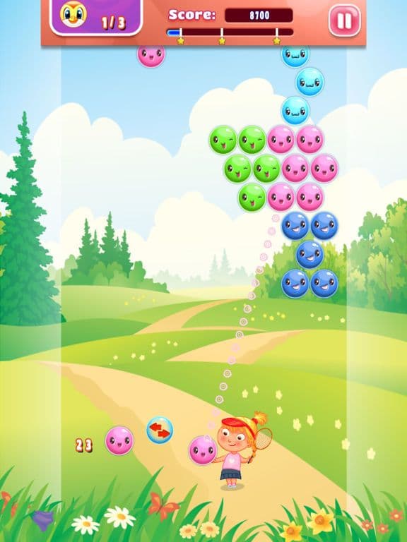 Tennis Bubble Arcade - FREE - girly summer balloon adventure screenshot 4