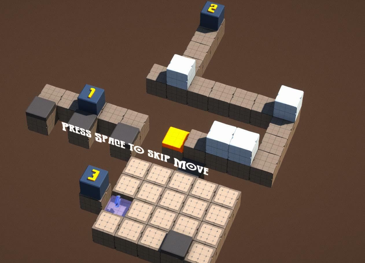 Ludum Dare 47: Stuck in a loop: Rewind, a companion cube story screenshot 3